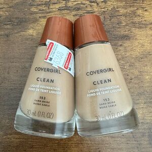 Lot of 2 - COVERGIRL CLEAN LIQUID FOUNDATION in 153
“SAND BEIGE”